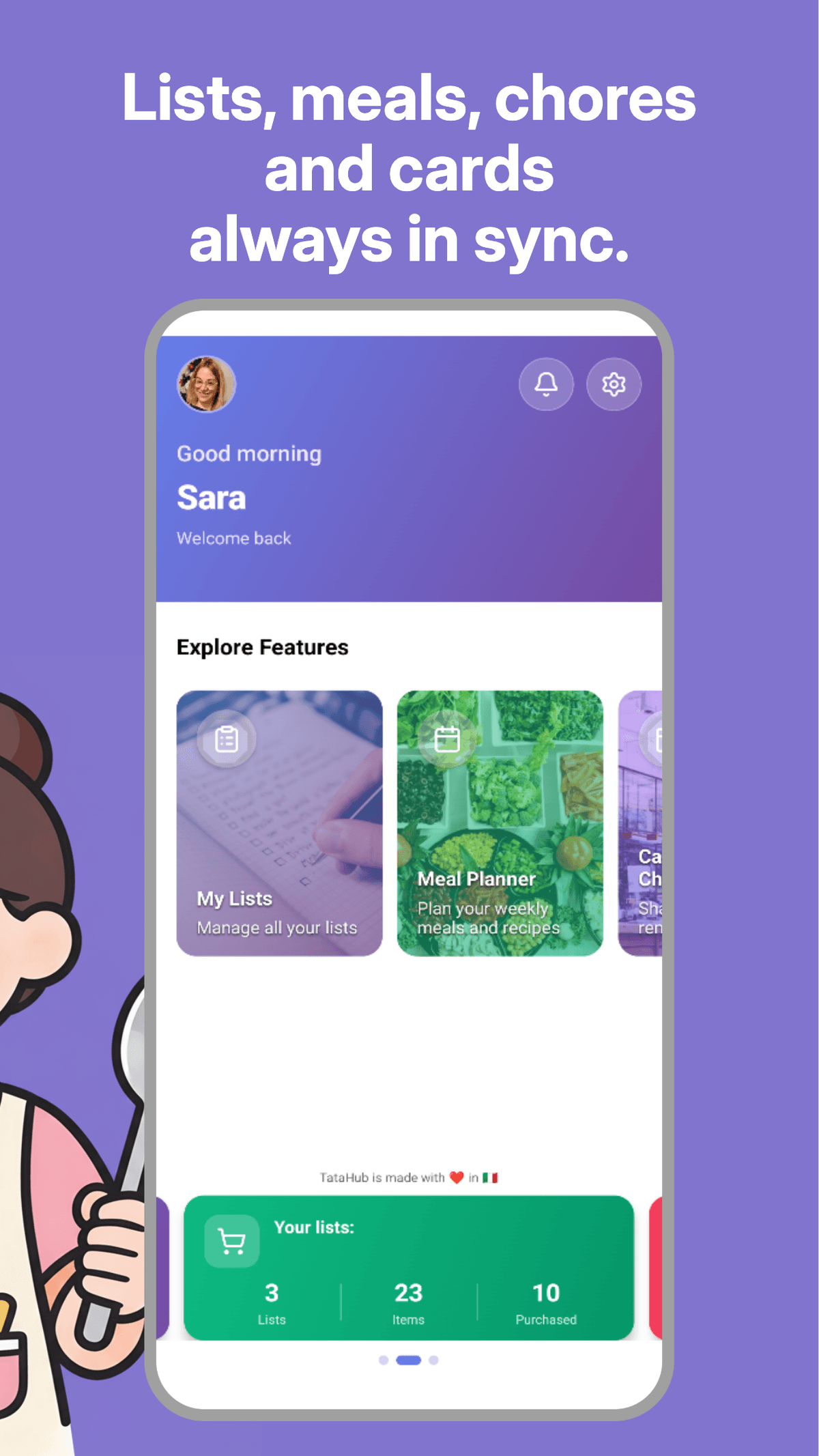 Your home, at a glance